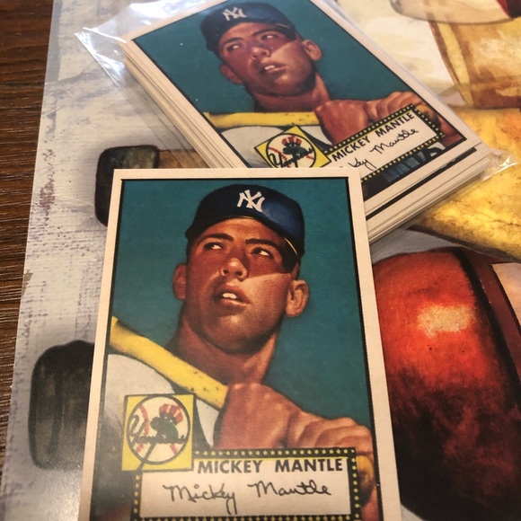 1952 rookie card Mickey Mantle (Rp) - Picture 2 of 3